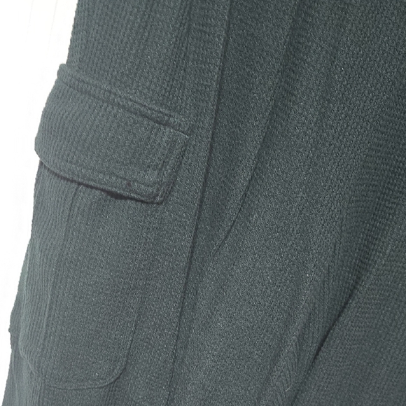 Aerie Deep Green Waffle Joggers LARGE - Picture 2 of 5